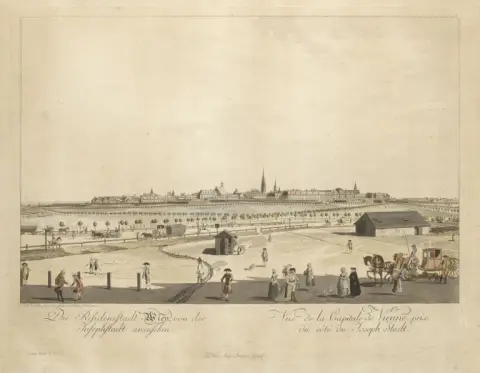 Carl Schütz – La ville résidentielle de Vienne, vue depuis la Josephstadt