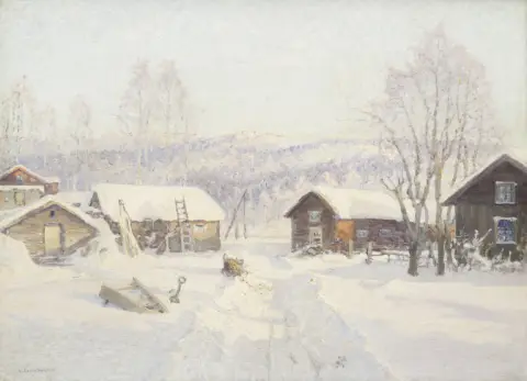 Anshelm Schultzberg – Un village à Tunaslätten (Dalarna)