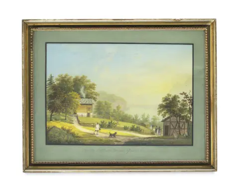 Johann Ludwig (Louis) Bleuler – Vue du Rütli au lac des quatre cantons