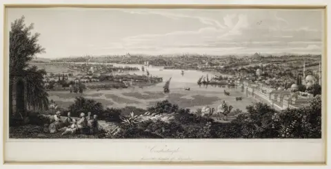 George Alexander Cooke – Constantinople depuis les hauteurs d'Eyoub