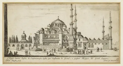 Israël Silvestre – L'église Sainte-Sophie de Constantinople, bâtie par Constantin le Grand, aujourd'hui mosquée du Grand Seigneur