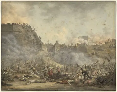 XIXe siècle français – Scène de siège