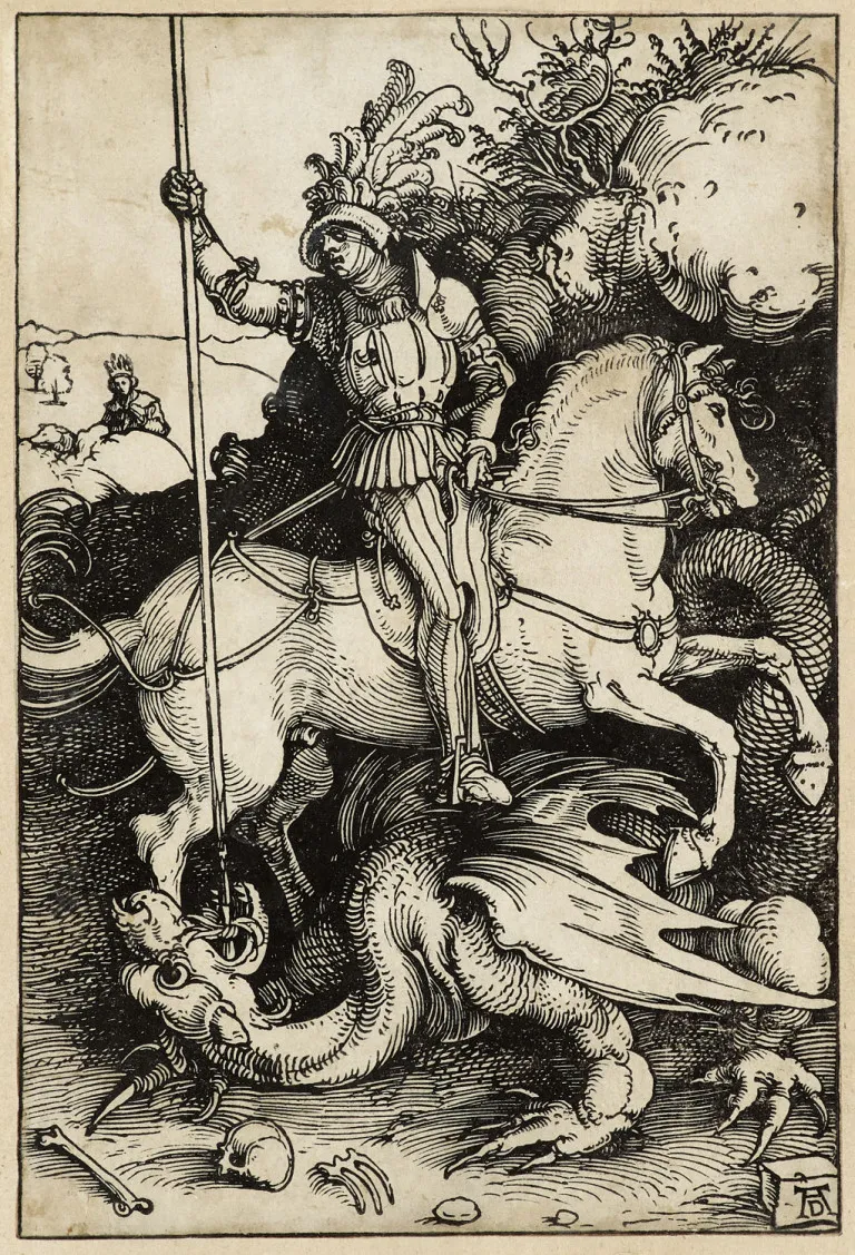Albrecht Dürer – Saint Georges à cheval