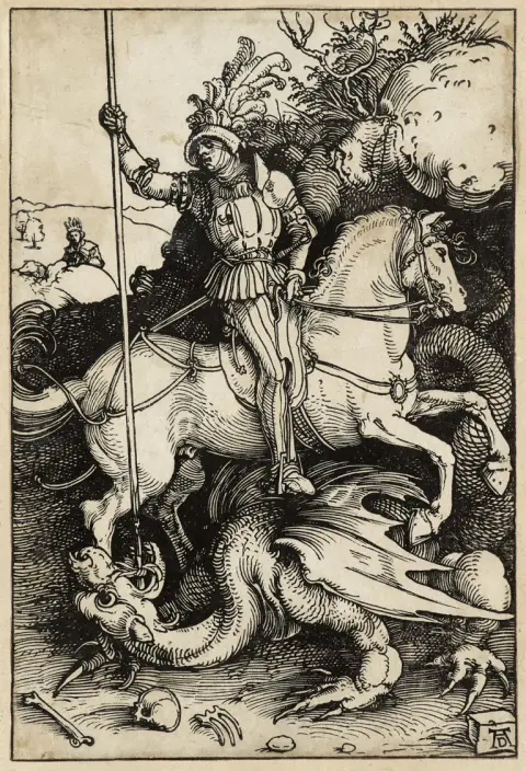 Albrecht Dürer – Saint Georges à cheval