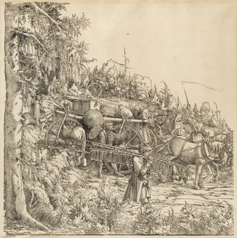 Hans Burgkmair l'Ancien et autres – Représentation du Triomphe de l'empereur Maximilien Ier. Après 1570