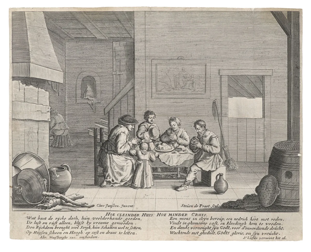 Johann Gottlieb Prestel – Couple en conversation