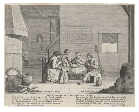 Johann Gottlieb Prestel – Couple en conversation