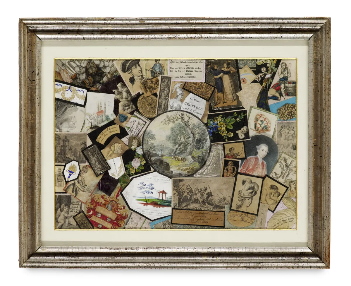 1re moitié du 19e s. Allemand – Collage quodlibet