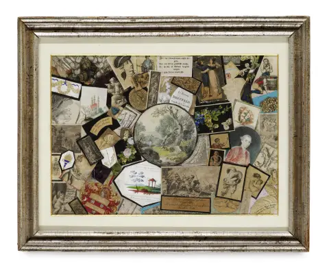 1re moitié du 19e s. Allemand – Collage quodlibet