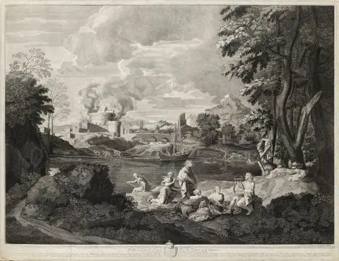 Nicolas Poussin (d'après) – Eurydice mordue par un serpent