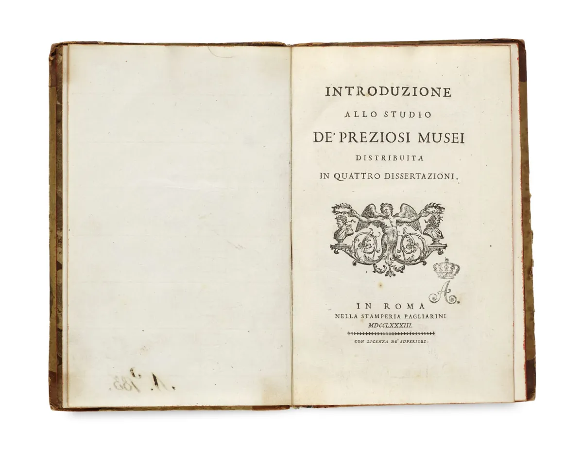Tommaso Vincenzo Falletti – Inleiding tot de studie van kostbare musea verdeeld in vier verhandelingen