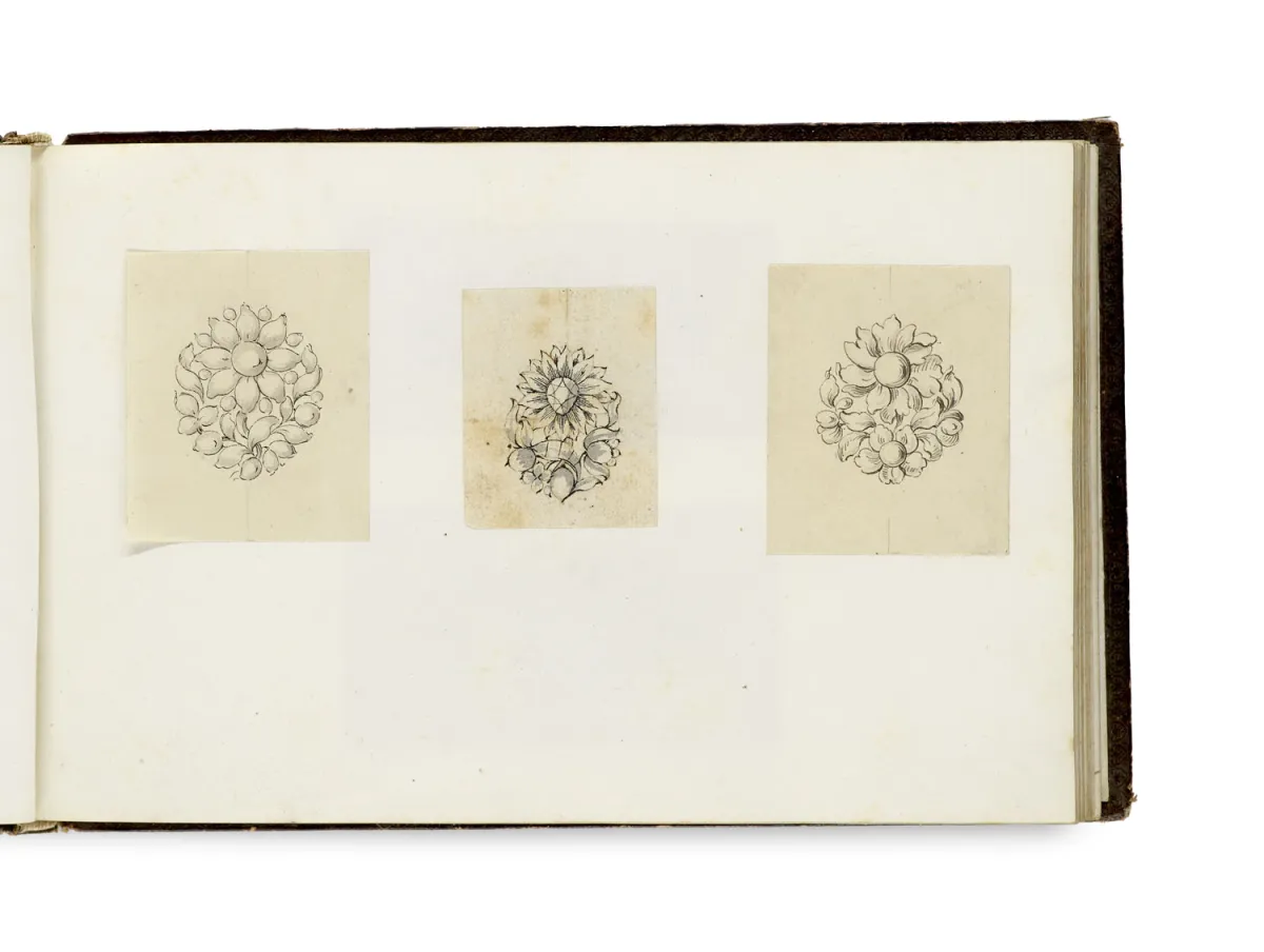 Album with design drawings