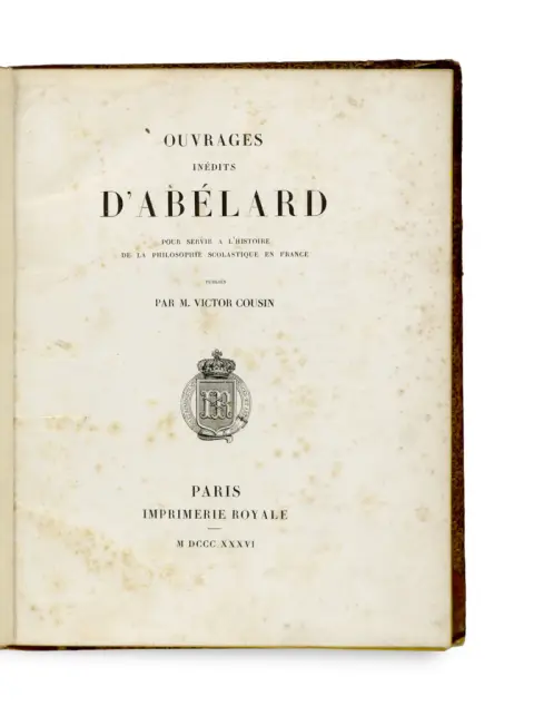 Victor Cousin – Ouvrages Inédits D'Abélard