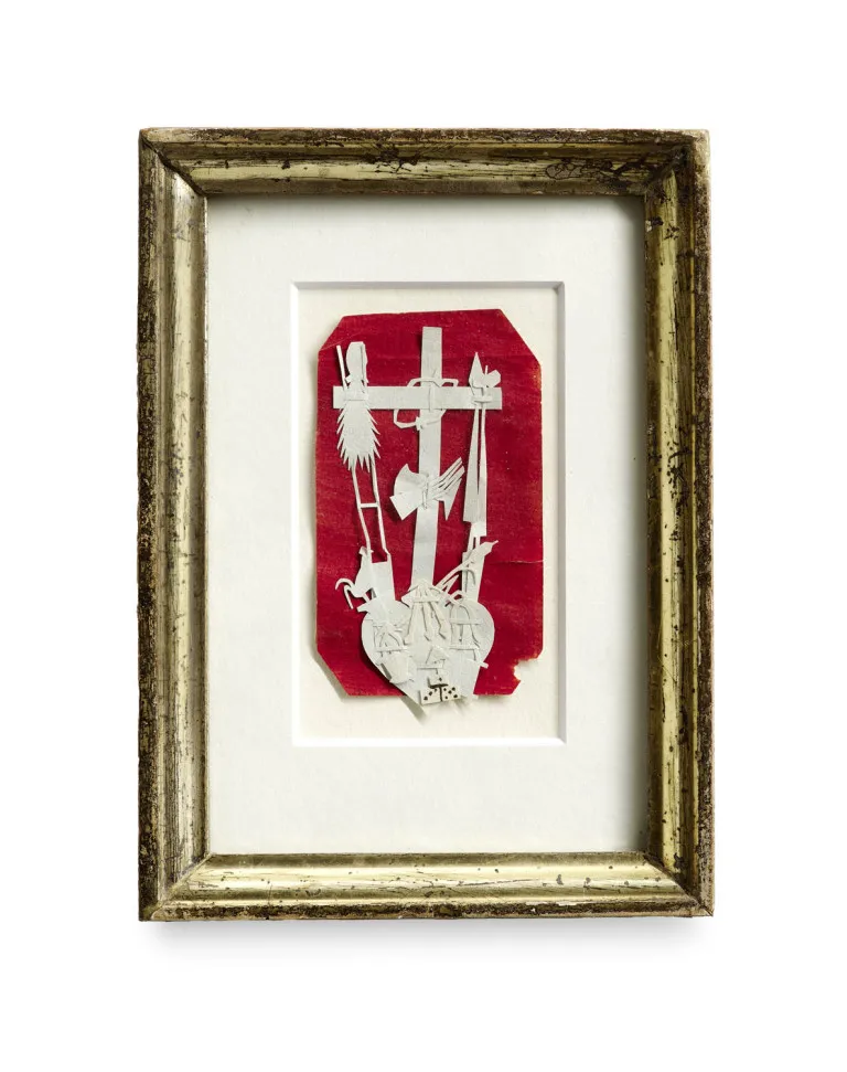 Instruments de la Passion du Christ avec 3 dés