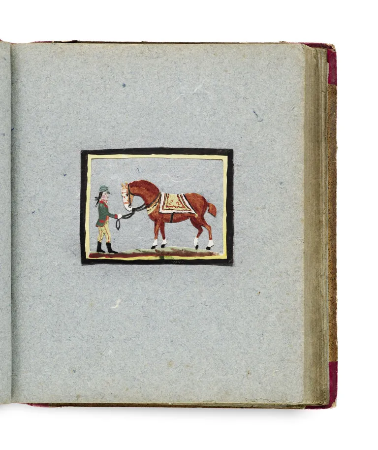 Umfangreiches Scherenschnittalbum mit ca. 110 Weißschnitten (wenige farbig), wohl niederländisch und möglicherweise aus dem Besitz von…