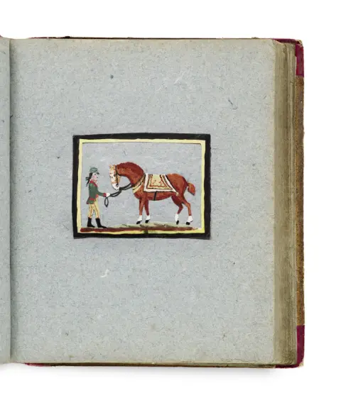 Album de découpages volumineux avec environ 110 découpes blanches (peu en couleur), probablement néerlandais et possiblement provenant de la collection de…