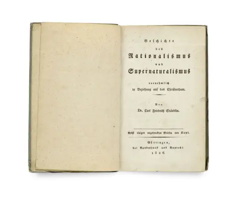Carl Friedrich Stäudlin – Histoire du rationalisme et du supernaturalisme, principalement en relation avec le christianisme