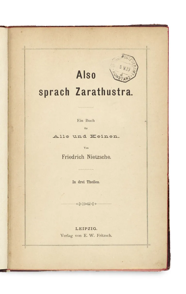 Friedrich Nietzsche – Ainsi parlait Zarathoustra