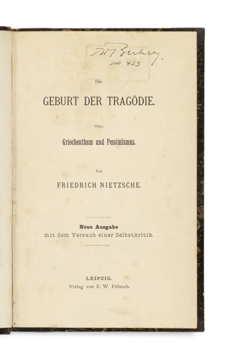 Friedrich Nietzsche – La Naissance de la tragédie