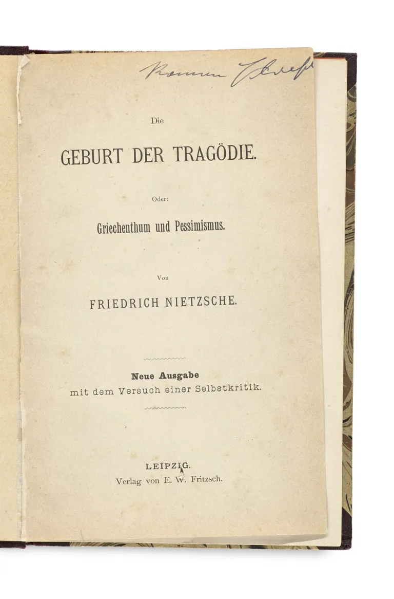Friedrich Nietzsche – La Naissance de la tragédie