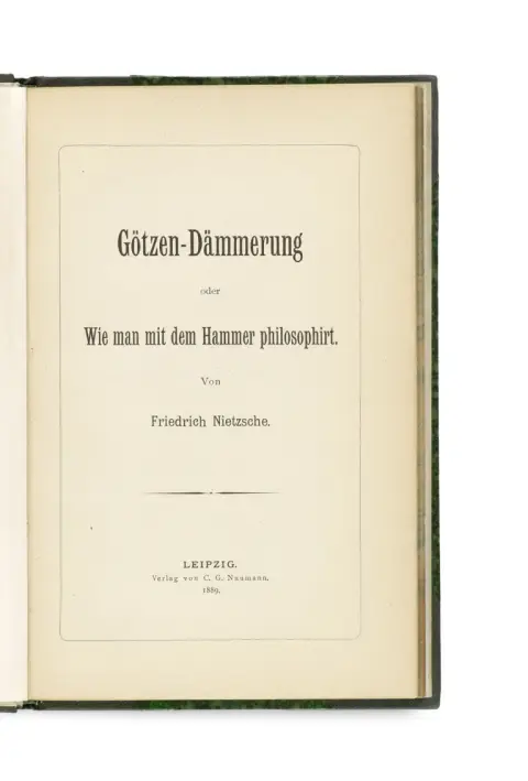 Friedrich Nietzsche – Сумерки идолов, или как философствуют молотом