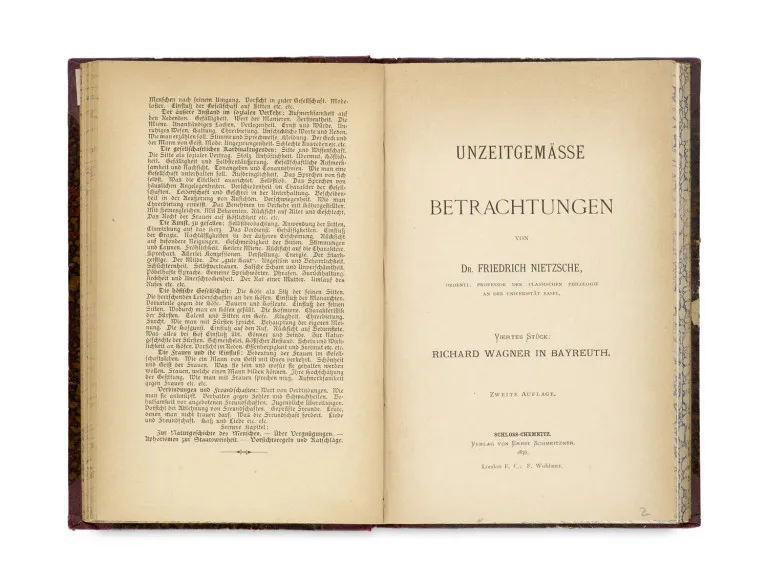 Friedrich Nietzsche – Unzeitgemäße Betrachtungen