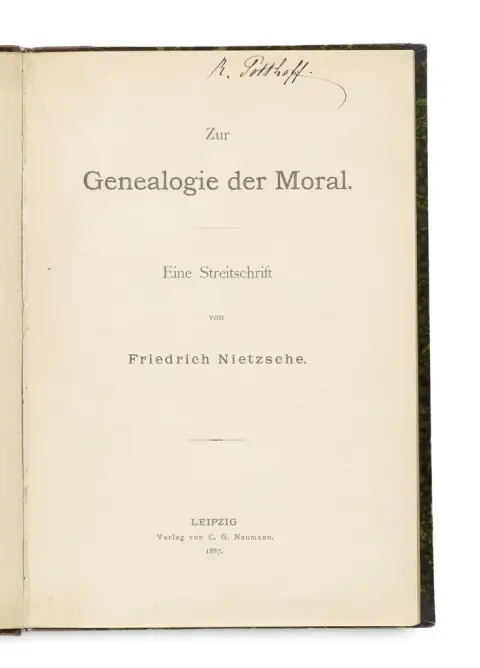 Friedrich Nietzsche – Zur Genealogie der Moral