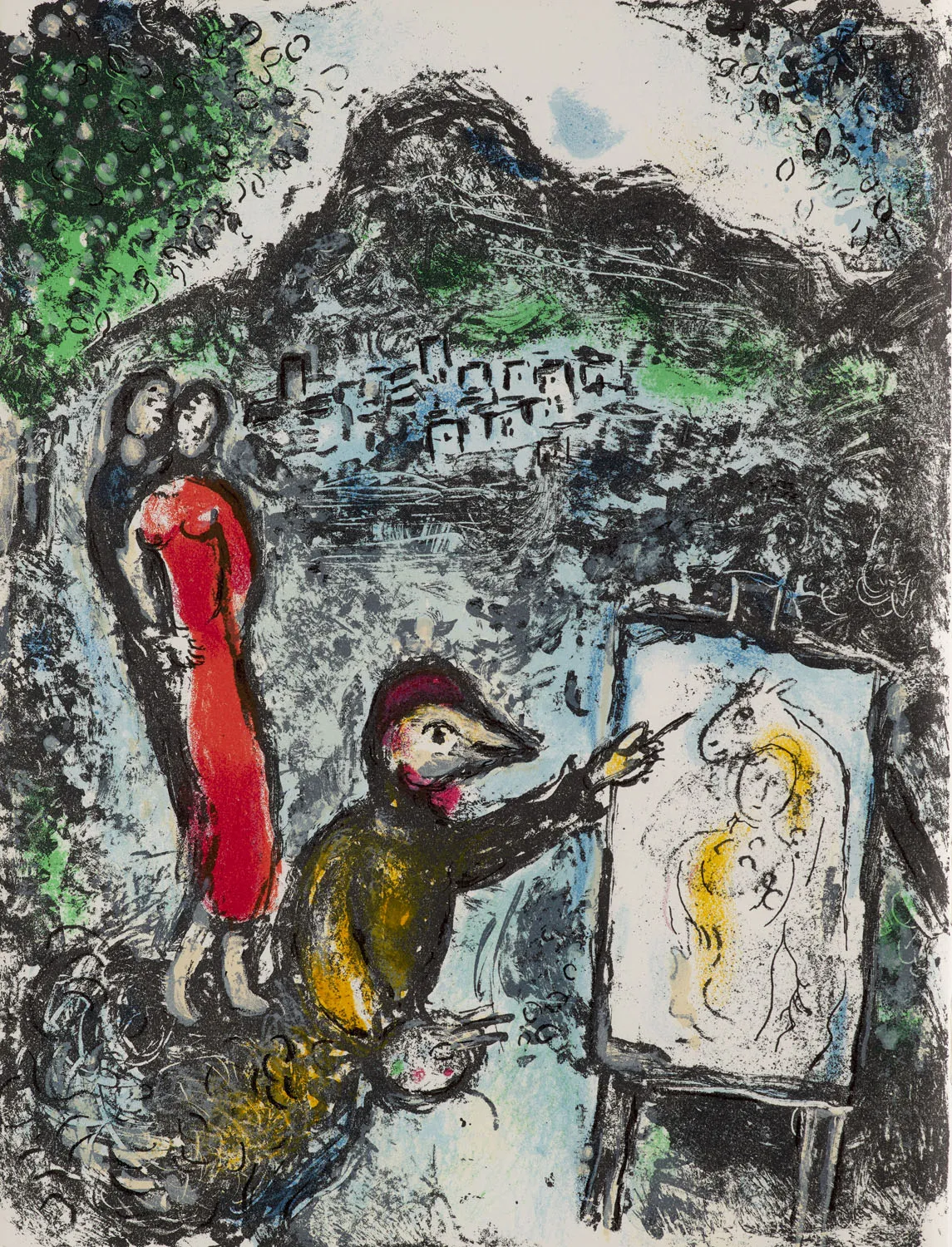 Marc Chagall – Sammlung von zwei Werken mit insgesamt 3 Original-Lithographien