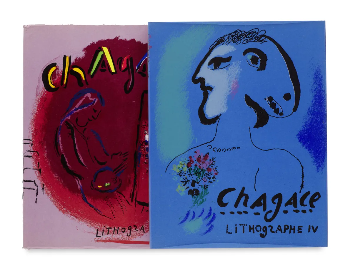 Charles Sorlier – Collectie van 2 oeuvrecatalogi van Chagalls lithografieën
