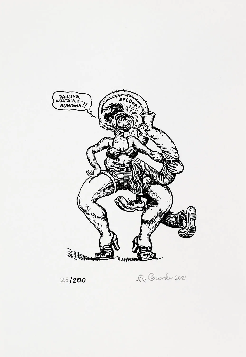 Robert Crumb – Darling whata you- Auwghh! O.T. 2021
