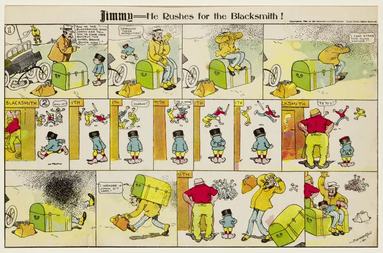 Jimmy Swinnerton – Jimmy (comic series) - Set of 35 original color sheets (supplements) from one of the first US comic series