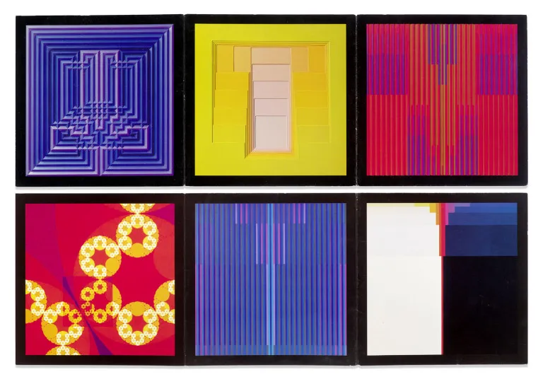 Sammlung von 4 Ausstellungskatalogen u. 1 Monographie von u. zu Karl Gerstner je mit eh. sign