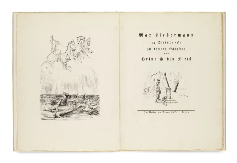 Max Liebermann – 54 Steindrucke zu kleinen Schriften von Heinrich von Kleist