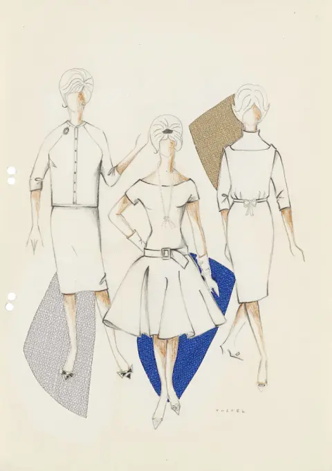 Collectie van 97 modeontwerpen