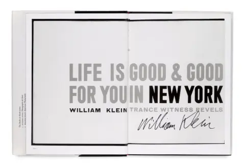 William Klein – Collectie van 2 gesigneerde werken van William Klein