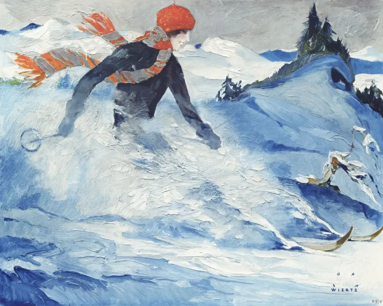 Jupp (Ахен 1888 - 1939 Берлин) Wiertz – Christiania (лыжница)