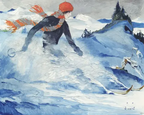 Jupp (Aken 1888 - 1939 Berlijn) Wiertz – Christiania (skiester)