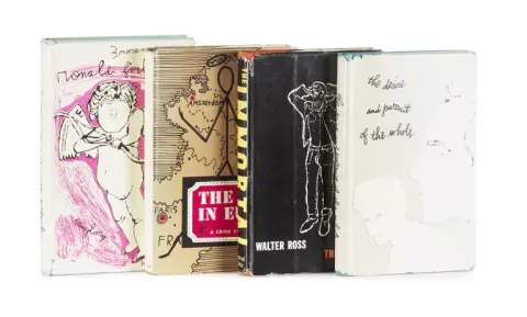 Collectie van 4 werken met originele omslagillustraties van Andy Warhol
