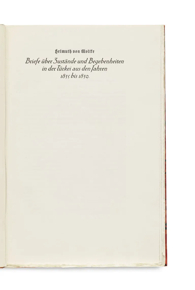 Helmuth Graf von Moltke – Letters on conditions and events in Turkey from 1835 to 1839