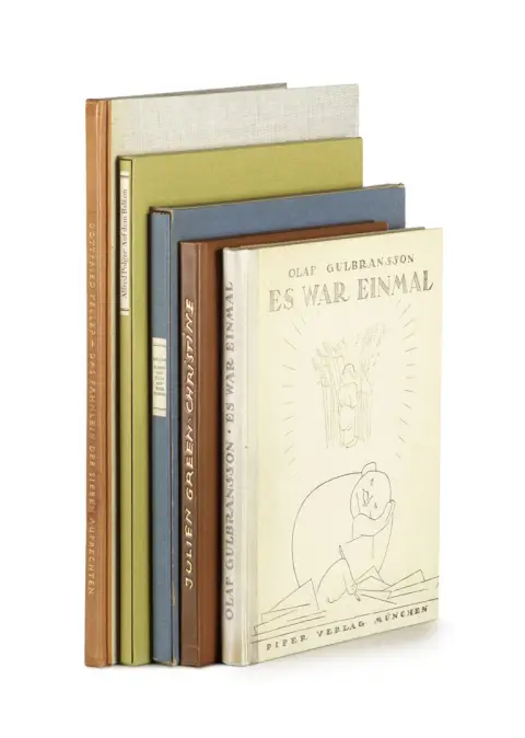Collectie van 5 moderne bibliofiele werken
