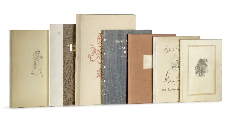 Collectie van 7 bibliofiele drukken