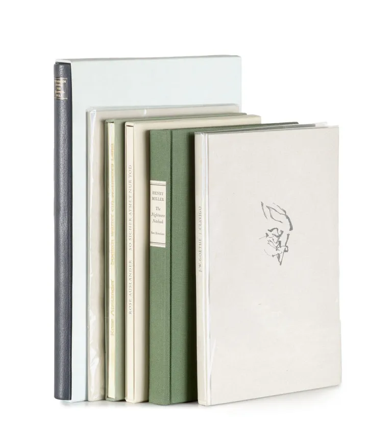 Sbírka 7 poválečných bibliofilských tisků