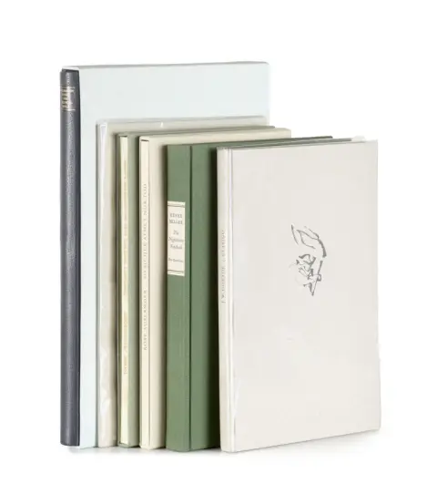 Collectie van 7 naoorlogse bibliofiele drukken