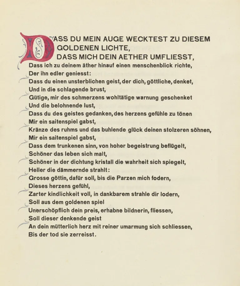 Friedrich Schiller – Dat je mijn oog wekte