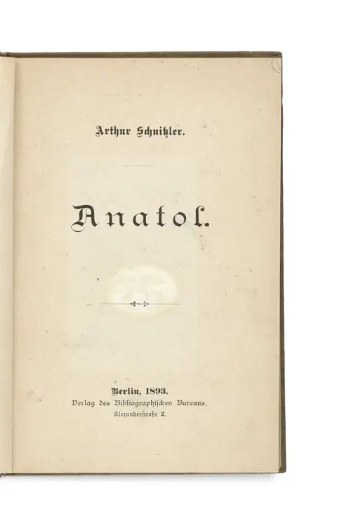 Arthur Schnitzler – Anatol