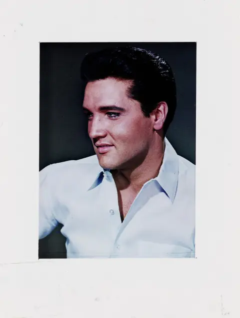 Portrait photographique d'Elvis Presley