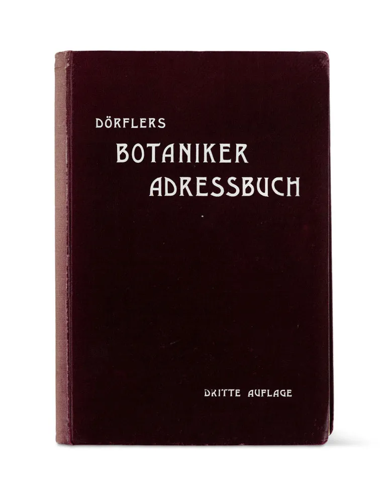 Ignaz Dörfler – Botaniker-Adressbuch