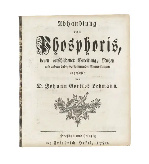 Johann Gottlob Lehmann – Verhandeling over fosforen, hun verschillende bereiding, nut en andere daarbij voorkomende opmerkingen