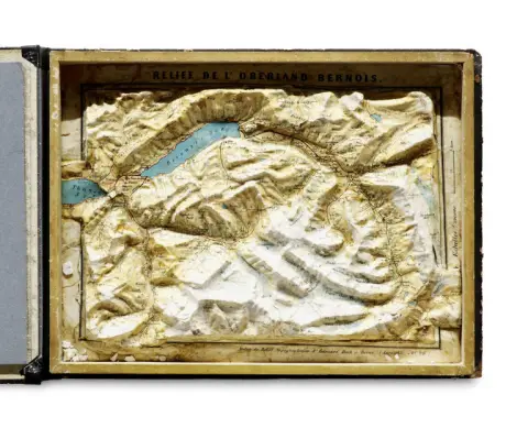 Edouard Beck – Reliëf van het Berner Oberland