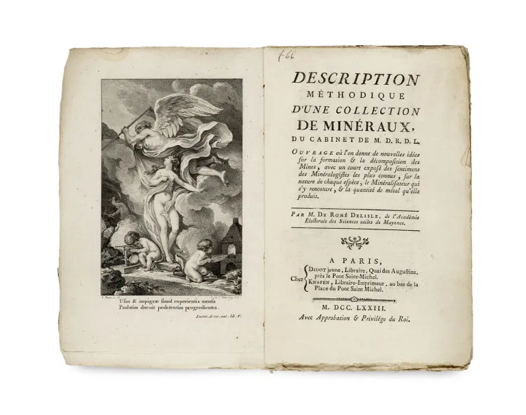 Жан Батист Луи Роме де л'Иль – Description méthodique d'une collection de minéraux du cabinet de M. D. R. D. L. (= Monsieur de Romé…